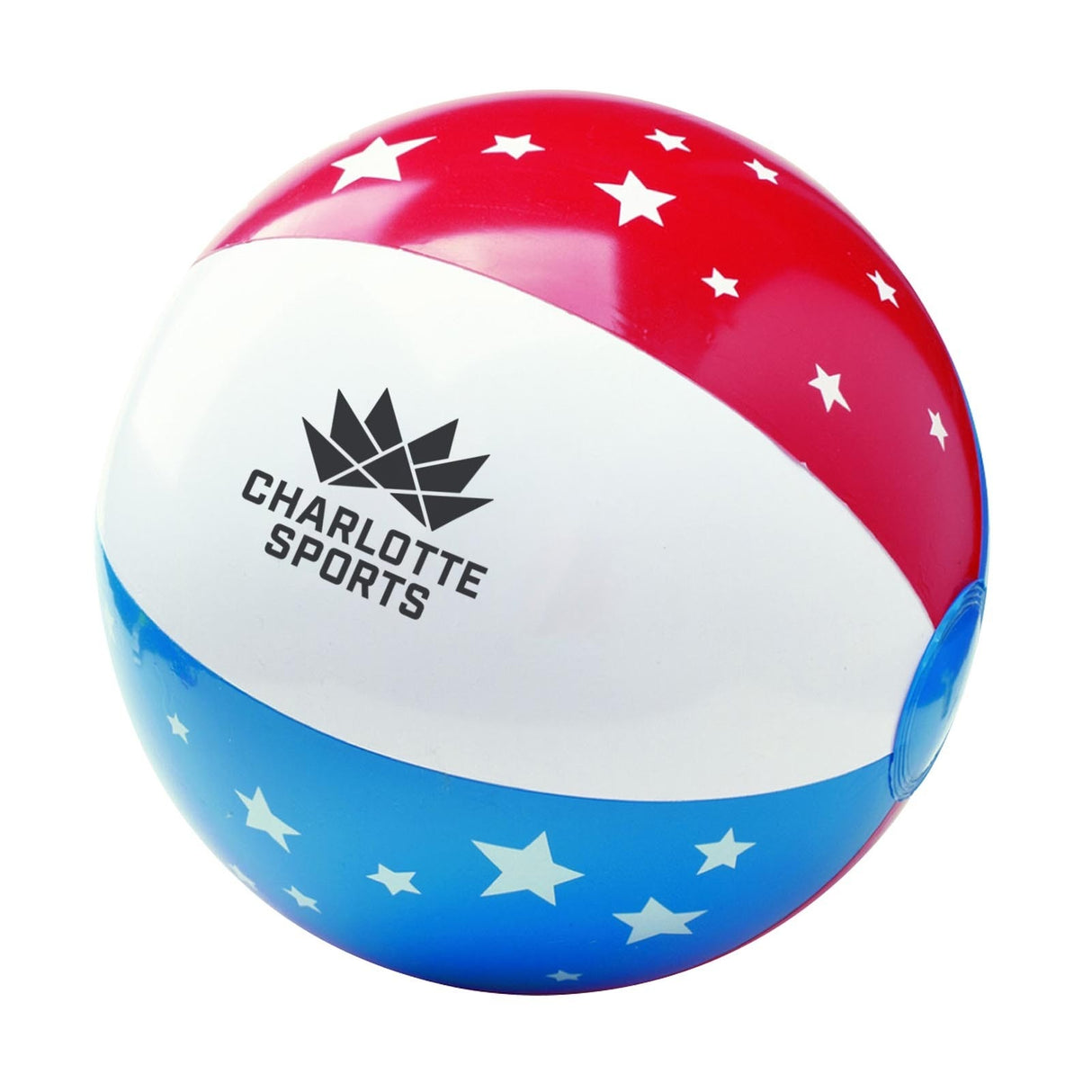 Ballon de plage gonflable de 16 pouces avec étoiles et rayures 