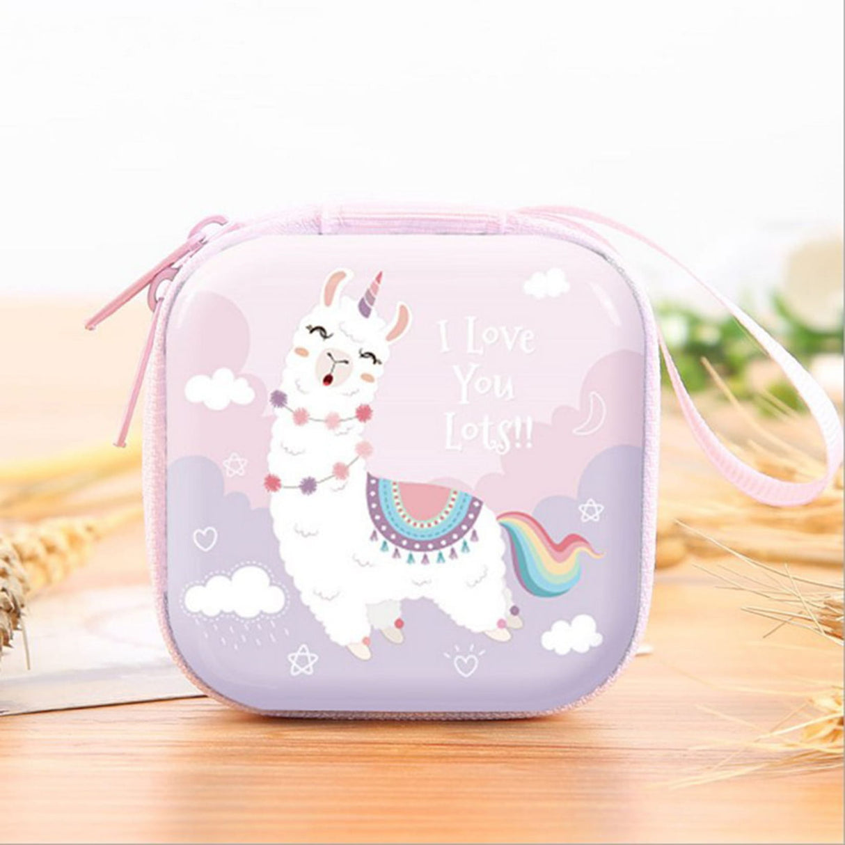 Étui pour écouteurs et porte-monnaie 