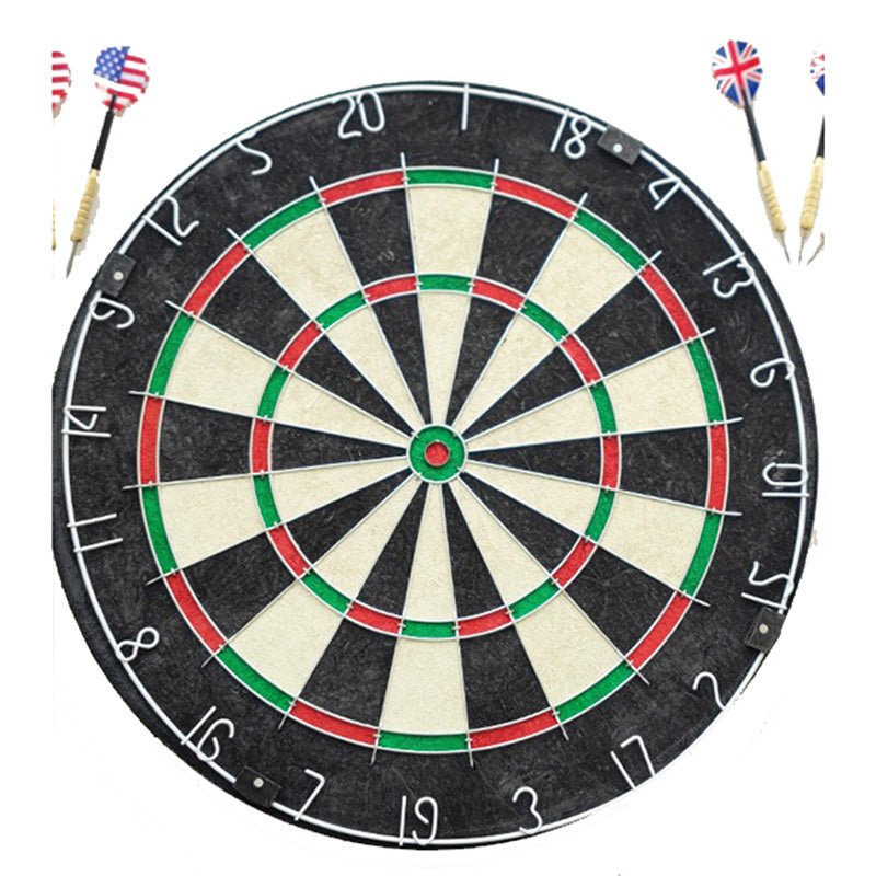 18 Inch Natural Sisal Dartboard Set With 6 Steel - tip Darts - By Boat - Yorkn Inc✅