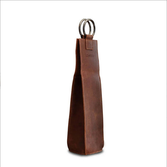 Sac à vin en cuir 