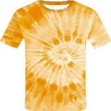 Camiseta juvenil colorida con efecto tie-dye 