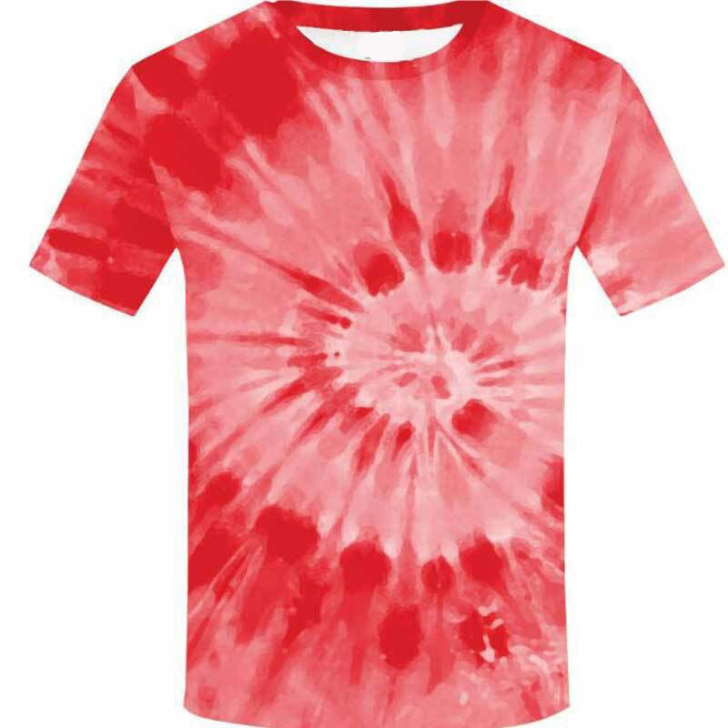 Camiseta juvenil colorida con efecto tie-dye 