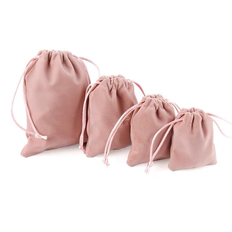 Pochette en velours 3 x 3,54 pouces