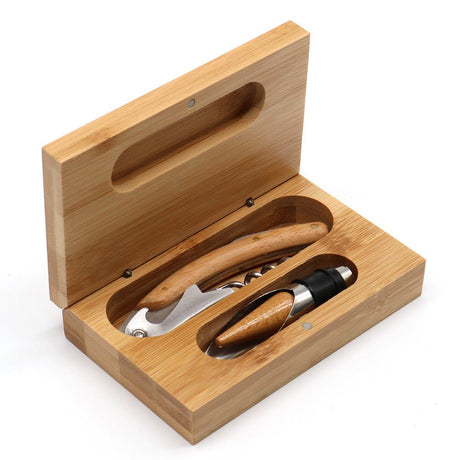 2 - piece Bamboo Wine Tool Set - Yorkn Inc✅