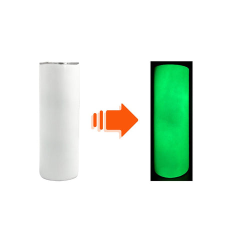 20oz Glow - in - the - dark Stainless Steel Straight Tumbler - Yorkn Inc✅