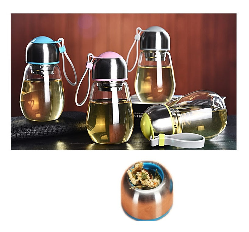 Tasse en verre Pingouin 