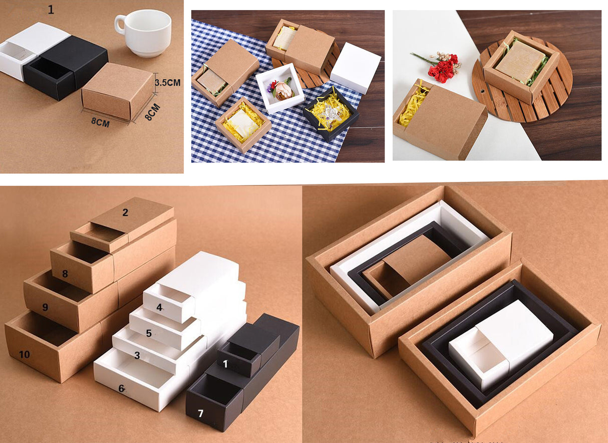 Kraft Paper Small Size Gifts Packaging Boxes