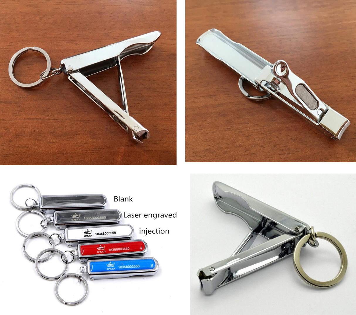 Foldable Nail Clippers Key Chain