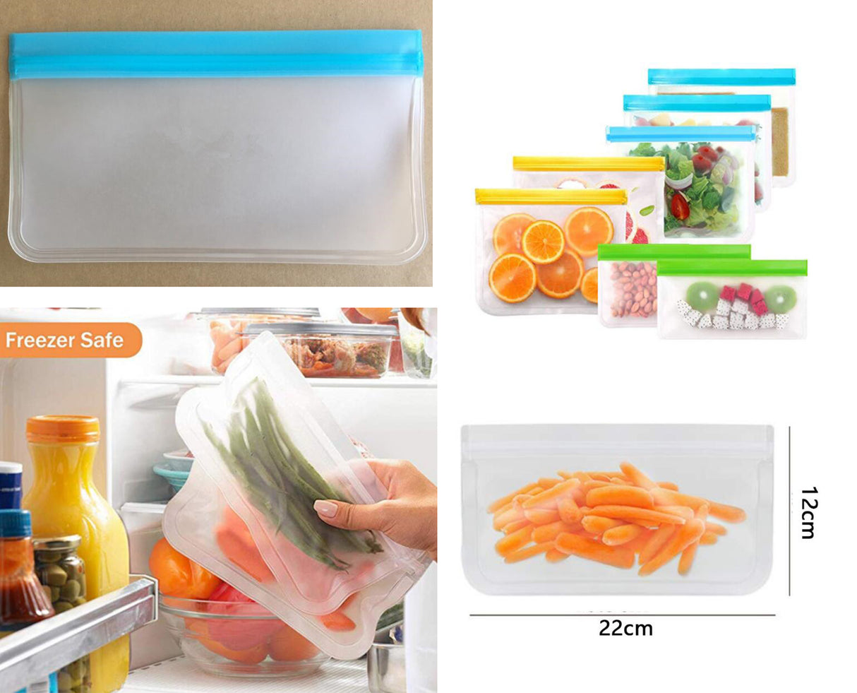 Bolsas de almacenamiento reutilizables 