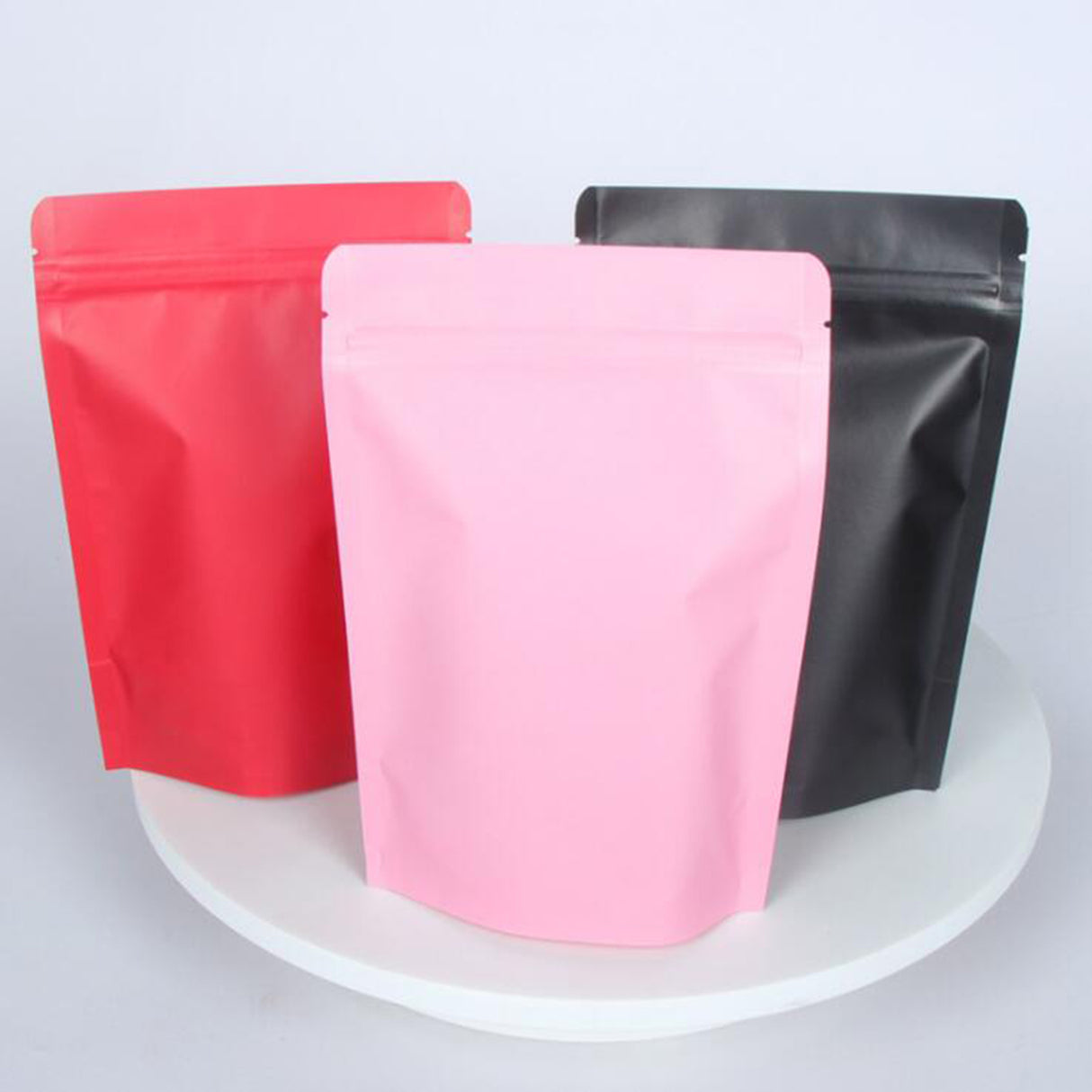 Pochettes en papier kraft réutilisables à fermeture éclair 