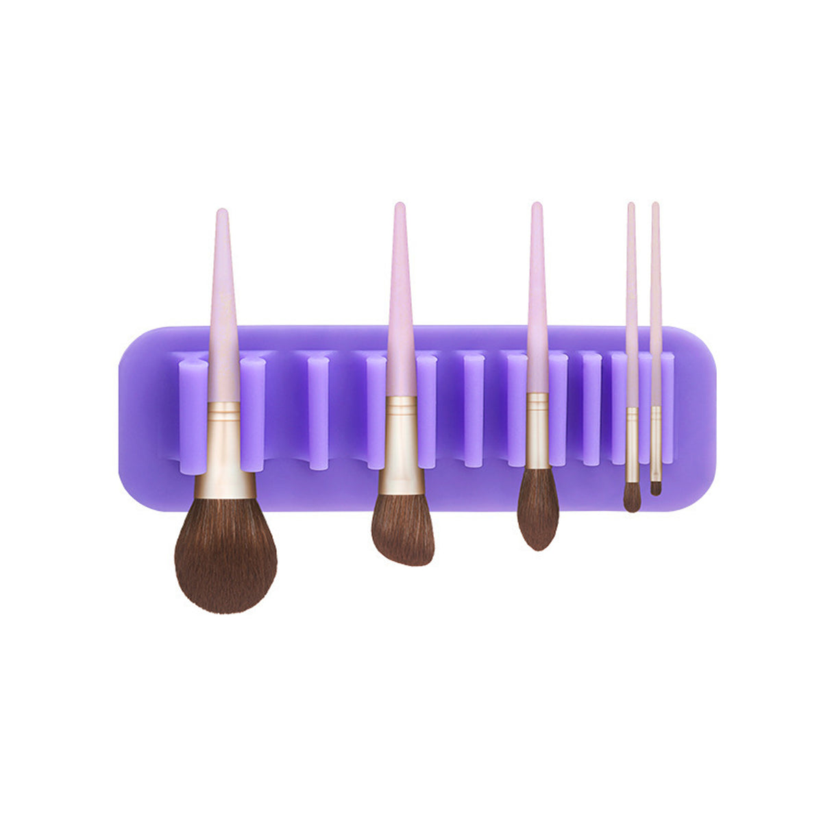 Estante de secado de brochas cosméticas de silicona 
