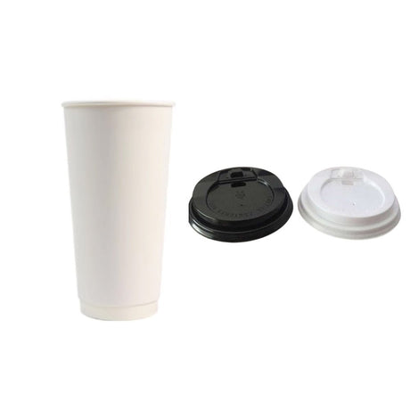 24 Oz Disposable Coffee Cup With Lid - Yorkn Inc✅