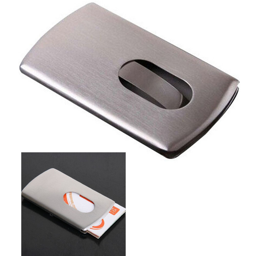 Porte-cartes de visite en acier inoxydable 