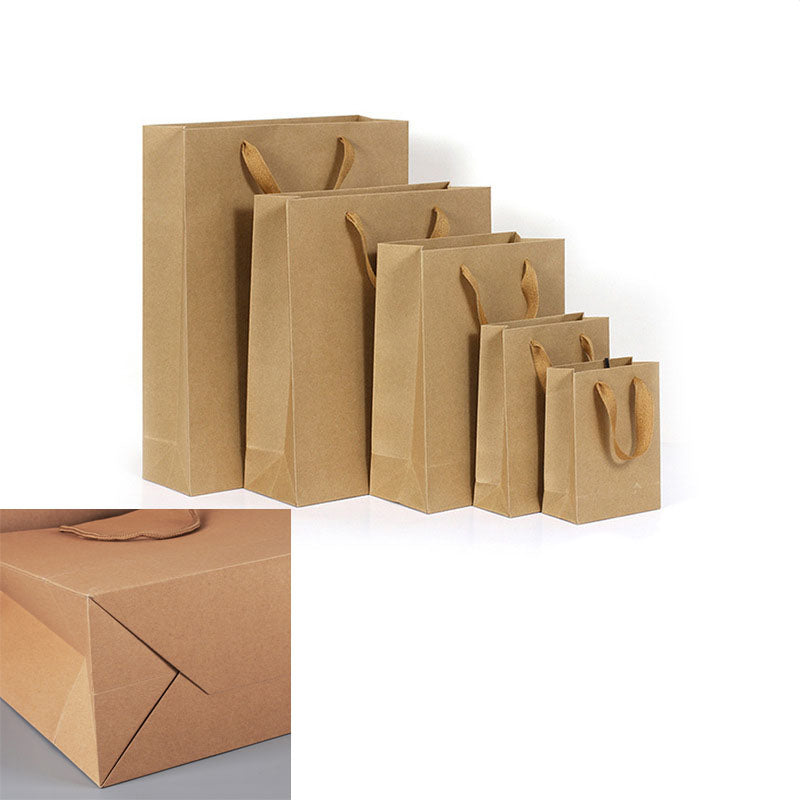 Grand sac fourre-tout en papier kraft avec poignée 