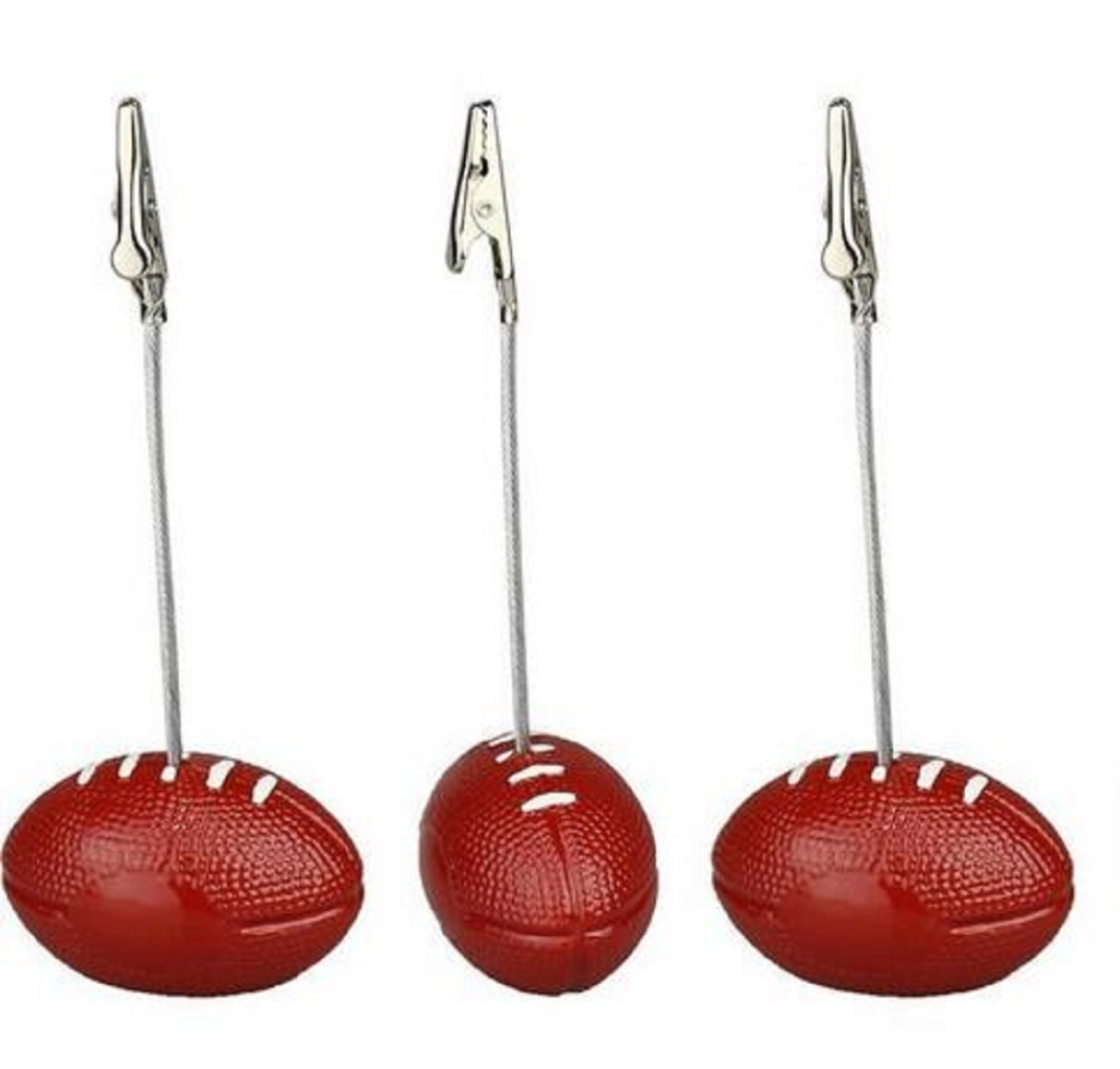 Clip para tarjetas con soporte para fotos y notas de Rugby Base 