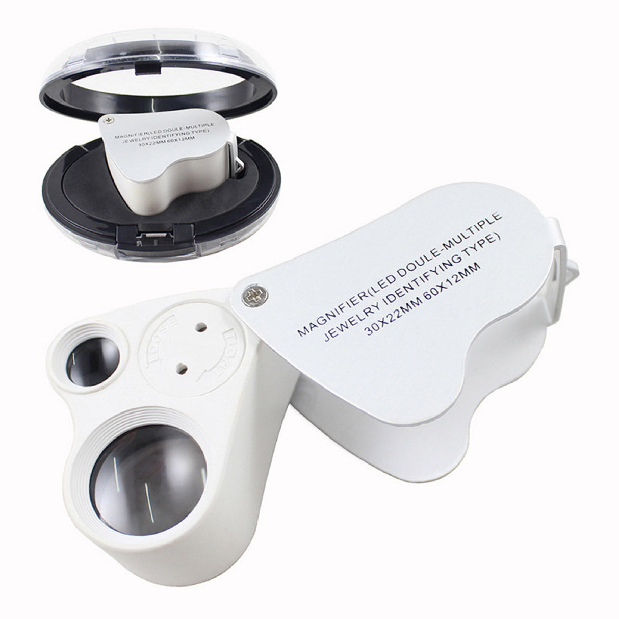 30x 60x Led Loupe Jewelry Magnifier 