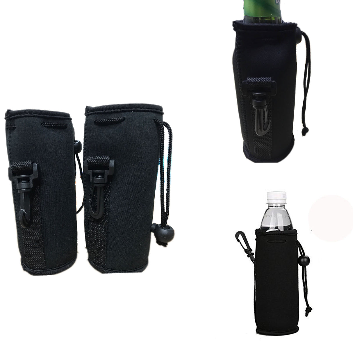 Funda de neopreno con cordón para enfriar botellas 