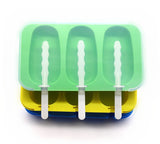 Molde de silicona para helado de 3 cavidades 