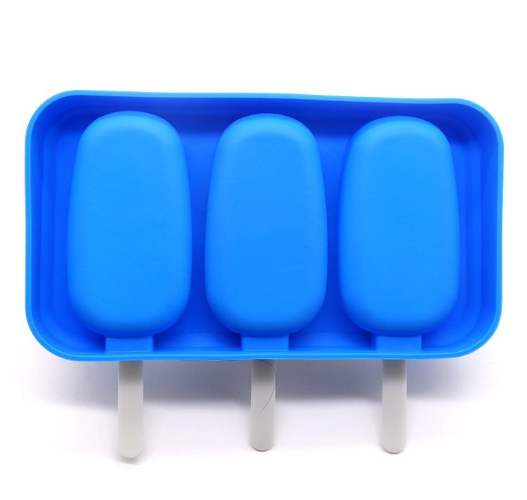 Molde de silicona para helado de 3 cavidades 
