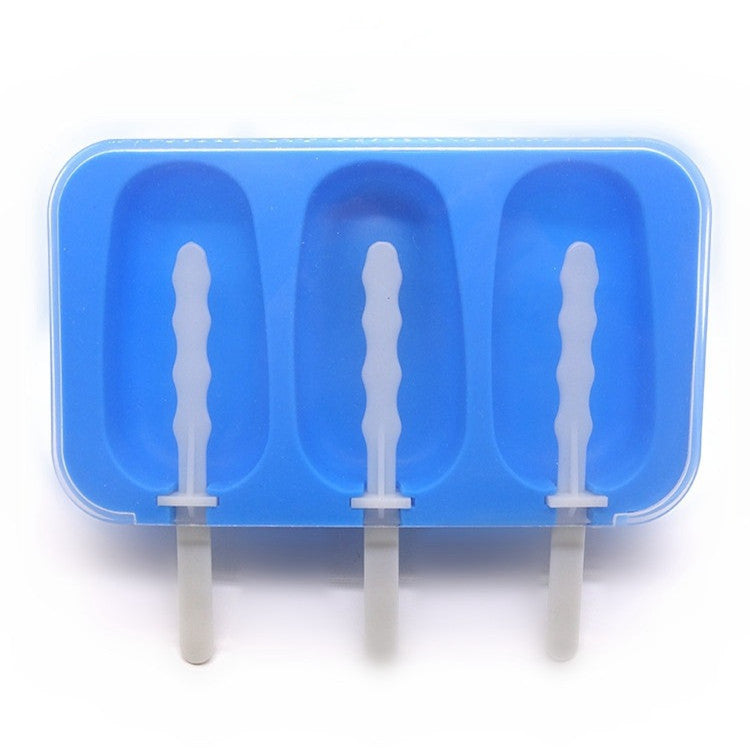 Molde de silicona para helado de 3 cavidades 