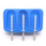 Molde de silicona para helado de 3 cavidades 