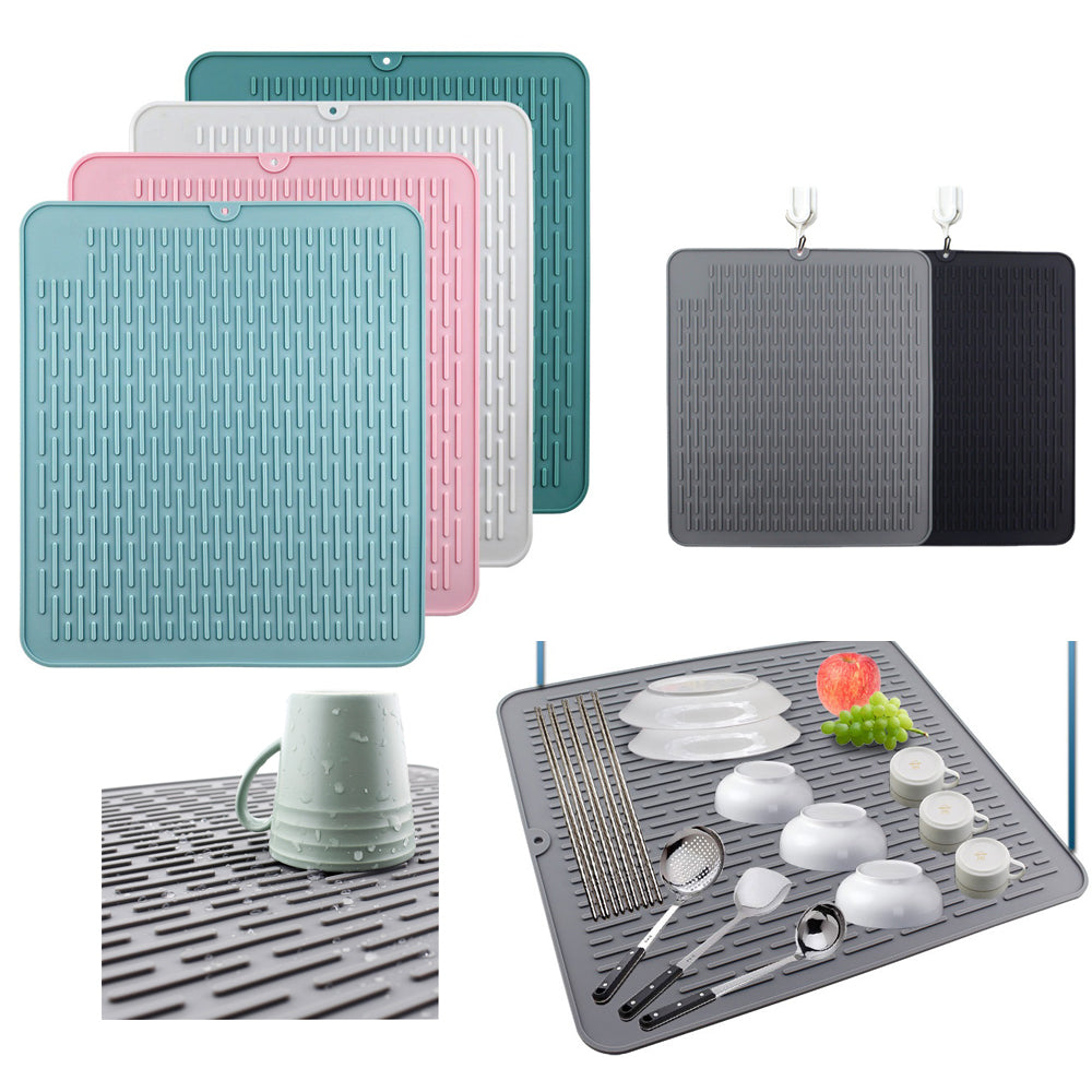 Tapete de silicona para secar platos 