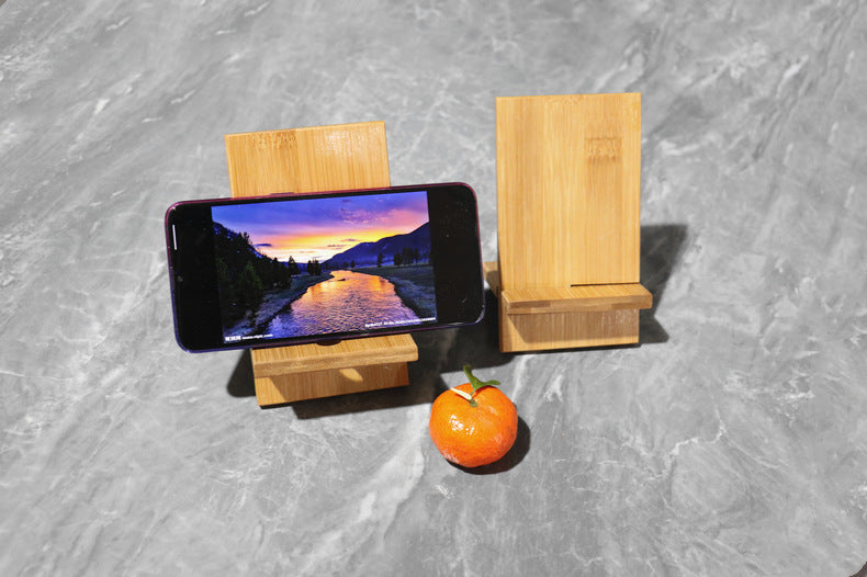 Support de téléphone portable en bois de style chaise 