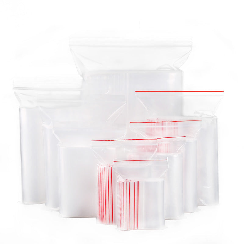 Sac transparent à fermeture éclair 