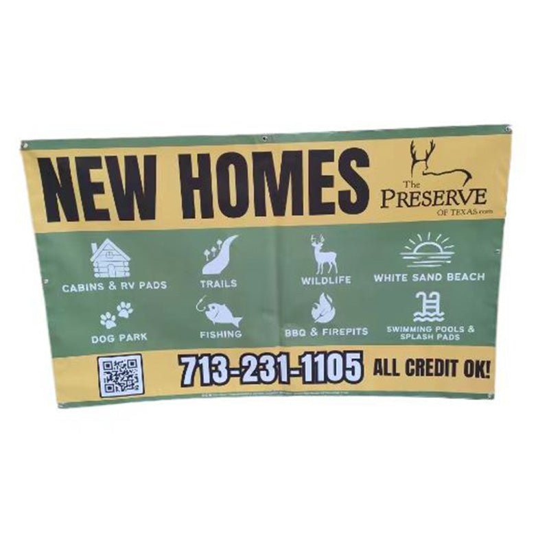 28 X 84 Inch Vinyl Banner With Metal Grommets - For Outdoor Exhibitions - Yorkn Inc✅