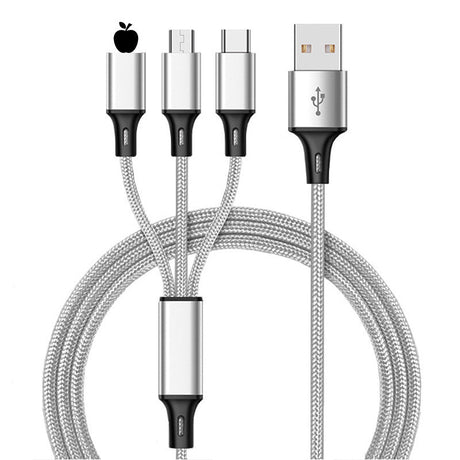 3 - in - 1 Mobile Phone Charging Cable - Yorkn Inc✅