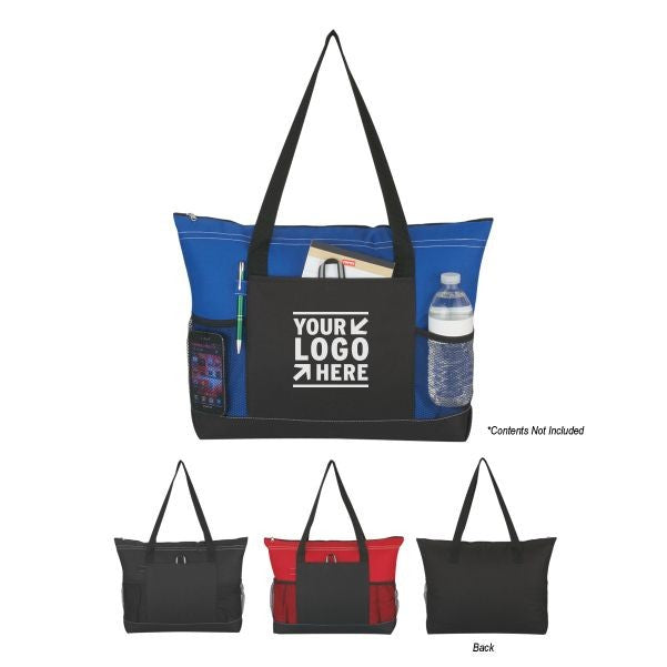 600 D Polyester Zippered Tote