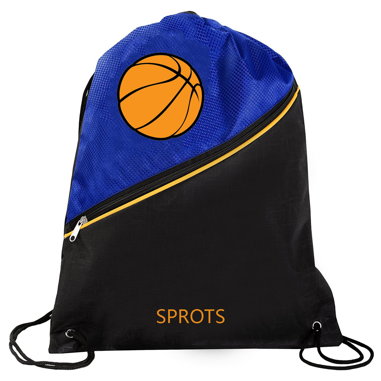 Zippered Drawstring Backpack