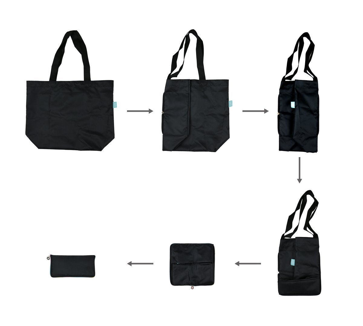Bolsas de compras plegables estilo billetera 