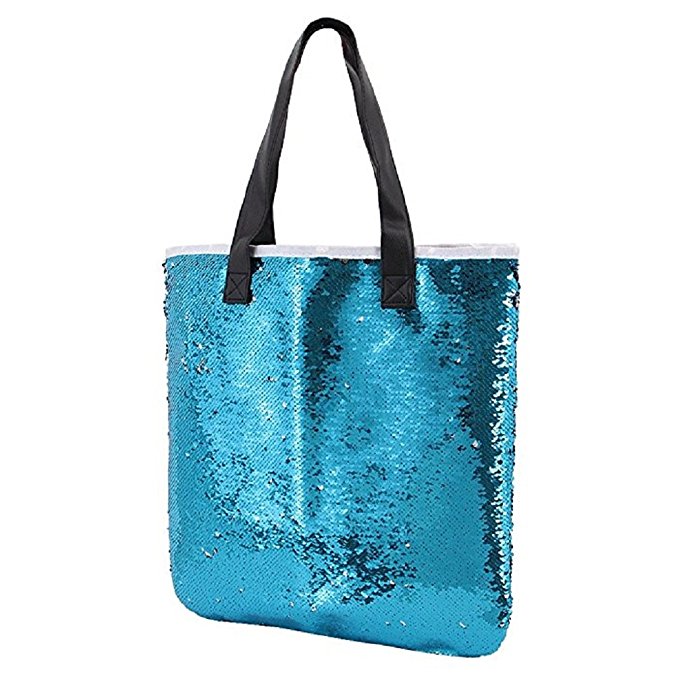 Two Tone Reversible Sequin Tote Bag
