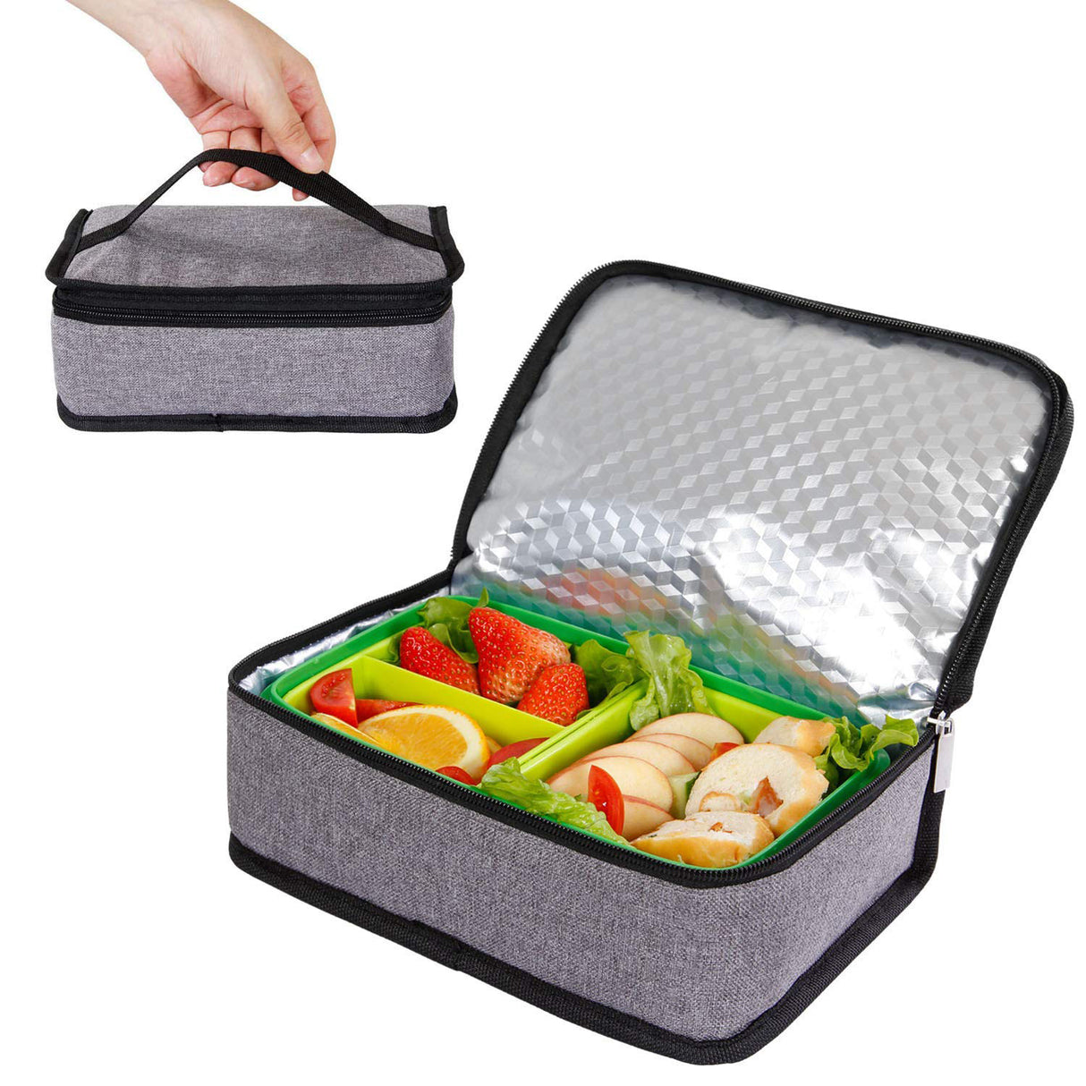 Bolsa de almuerzo térmica para llevar a mano 