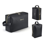 Pu Leather Makeup Bag With Handle