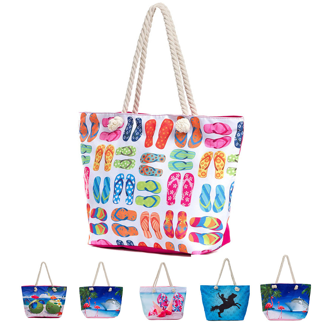 Sac fourre-tout imprimé en couleur 