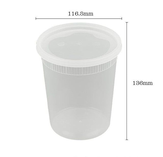 32 Oz Plastic Deli Food Storage Container - Yorkn Inc✅