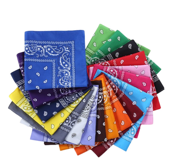 Bandanas carrés à impression numérique en couleur 
