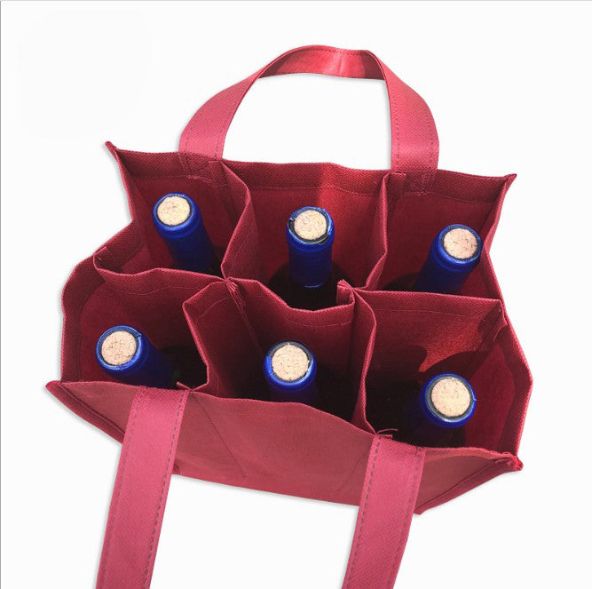 Sac à vin à 6 compartiments 