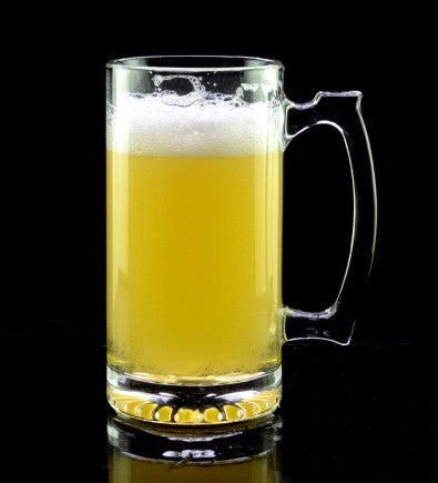 Chope à bière en verre de 16 oz 