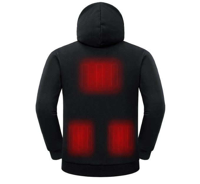 Veste à capuche chauffante USB 