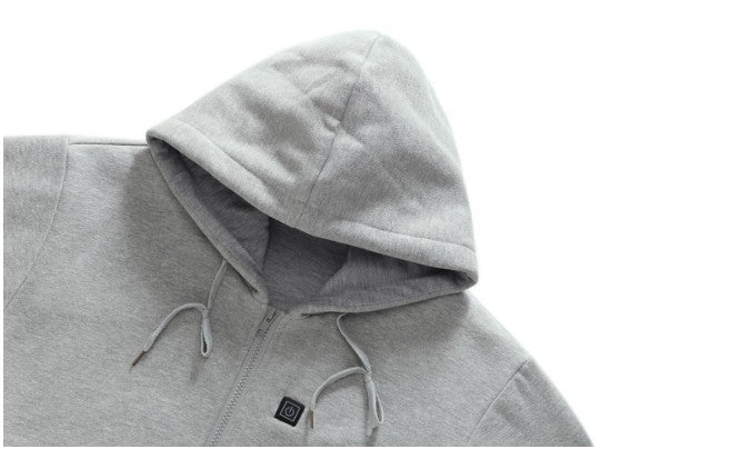 Chaqueta con capucha y calefacción por USB 