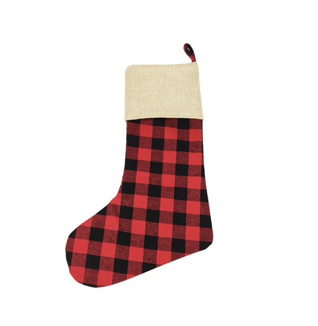 Canvas Christmas Gift Stocking