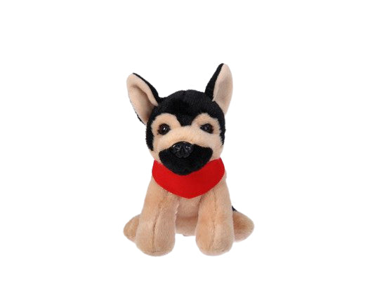Soft Plush German Shepherd With Bandana