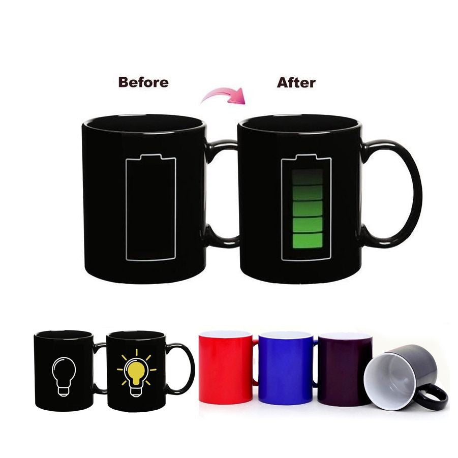 Tasse en céramique changeant de couleur de 20 oz 