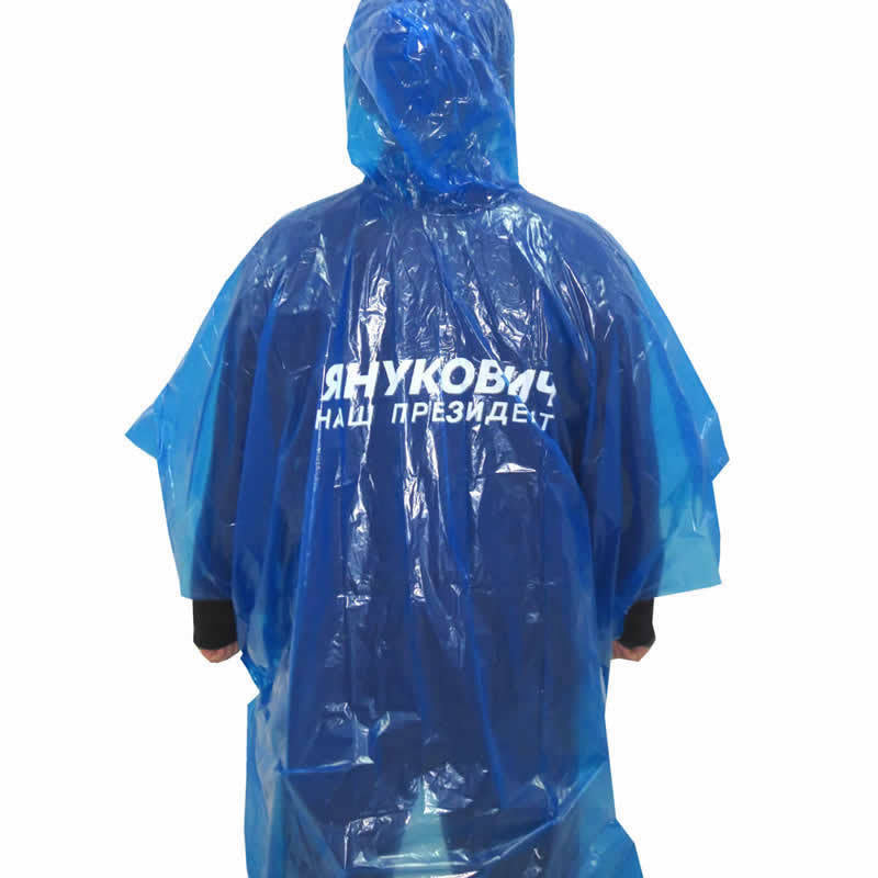 Poncho desechable de PE 