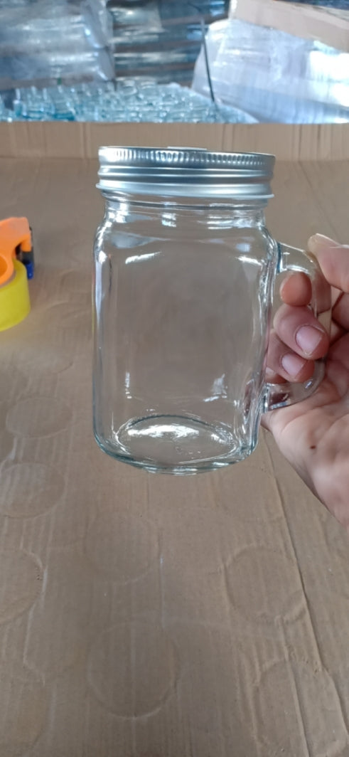 450ml Masson Jar With Handle  - By Boat