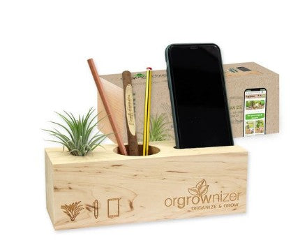 Organiseur de stylos et de téléphone pour plantes 