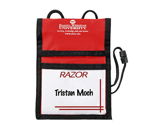 Bolsa de identificación con bolsillo transparente para tarjetas 
